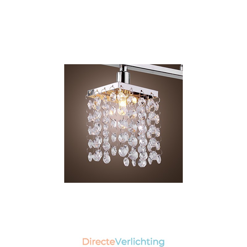 Lineaire kroonluchter eilandlamp kristal 3 lampen