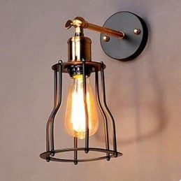 Literatuur en kunst karakter ontwerper ijzeren frame wandlamp