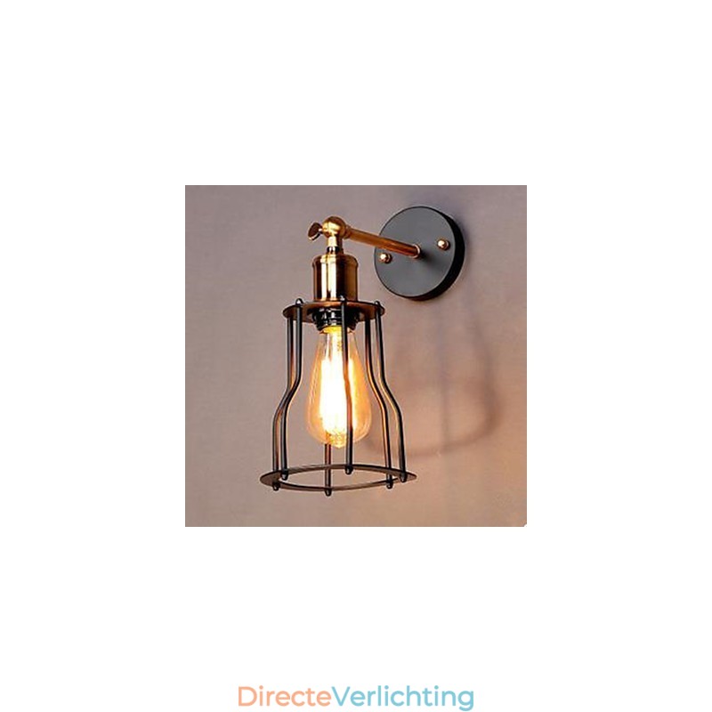 Literatuur en kunst karakter ontwerper ijzeren frame wandlamp