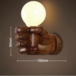Europese Muur Rechterhand Creatieve Retro Vuist Wandlamp Verlichting