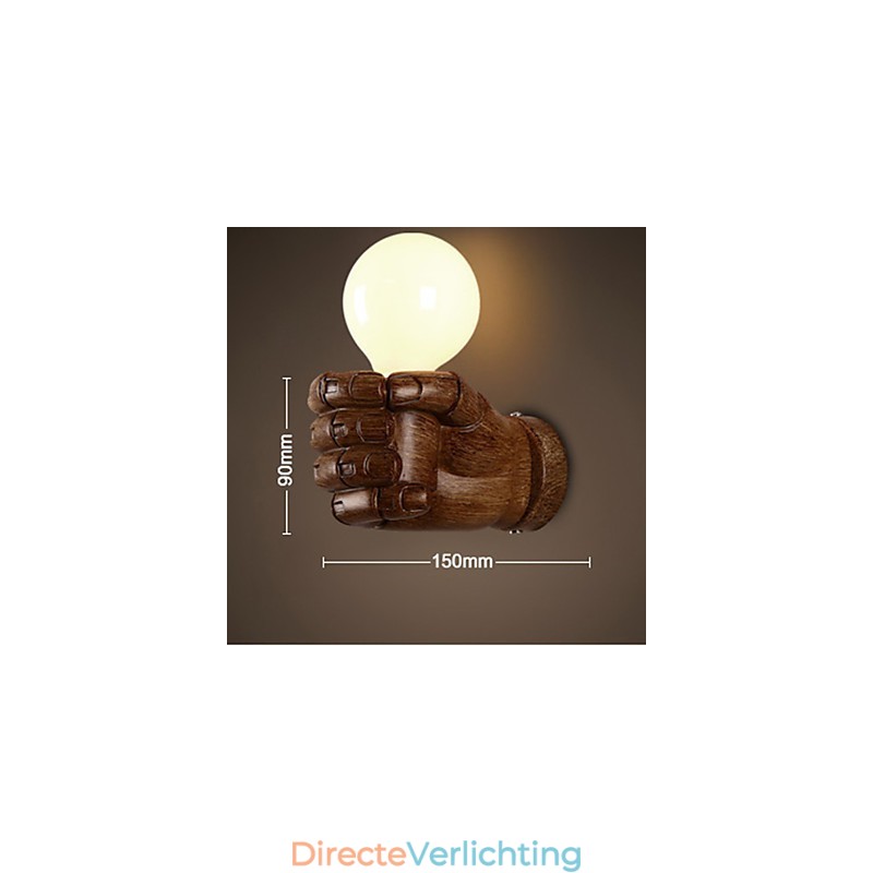 Europese Muur Rechterhand Creatieve Retro Vuist Wandlamp Verlichting