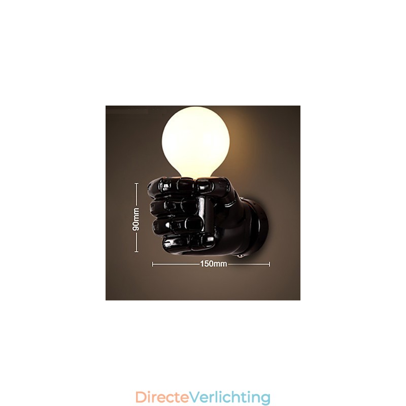 Europese Muur Rechterhand Creatieve Retro Vuist Wandlamp Verlichting