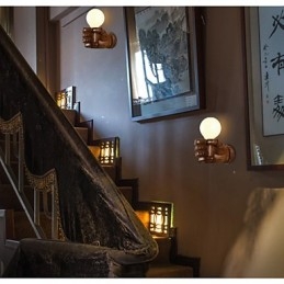 Europese Muur Rechterhand Creatieve Retro Vuist Wandlamp Verlichting