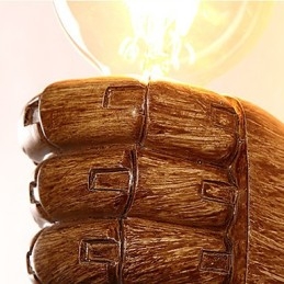 Europese Muur Rechterhand Creatieve Retro Vuist Wandlamp Verlichting