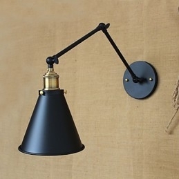 Amerikaanse landelijke pastorale stijl minimalistische tweepersoonsbed lange arm wandlamp gangpad kanaal magazijn entree