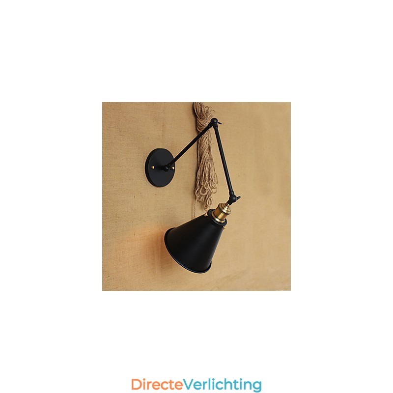 Amerikaanse landelijke pastorale stijl minimalistische tweepersoonsbed lange arm wandlamp gangpad kanaal magazijn entree