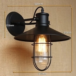 Amerikaanse landelijke stijl gang bar decoratie van het hoofdeinde van een bed wandlamp