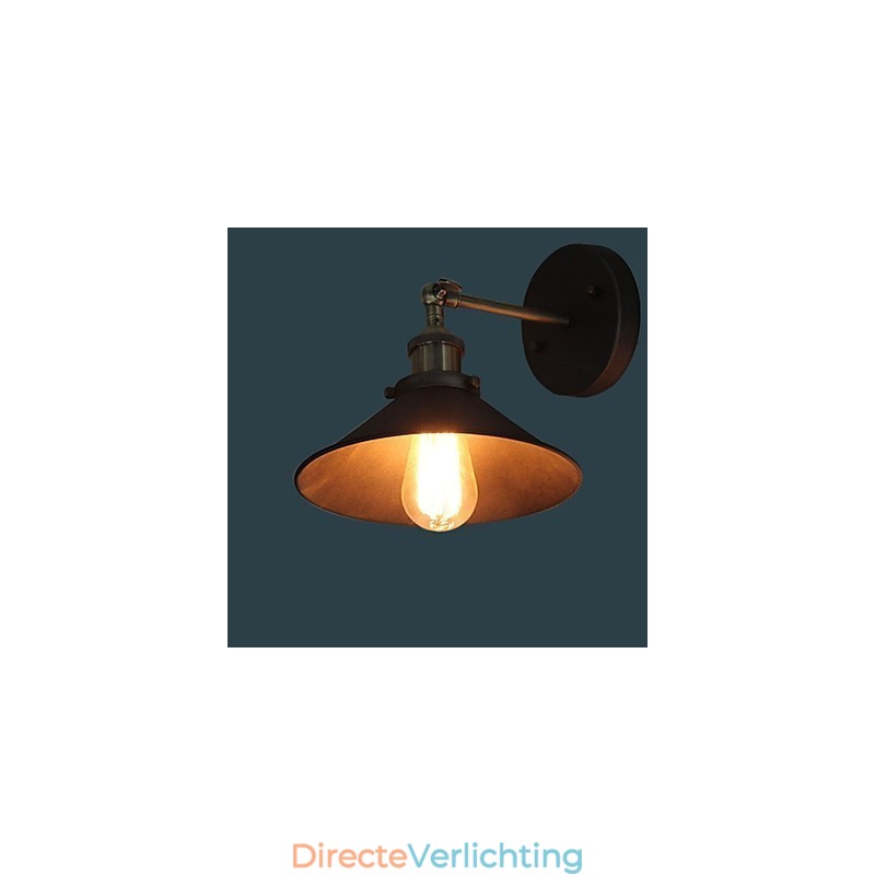 Industriële Vintage Edison Simplicity 1-lichts wandlamp Eetkamer Studeerkamer Kantoor Gang Metalen wandlamp