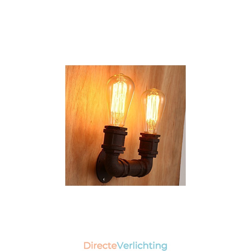 Creatieve dubbele creatieve staafbuis wandlamp licht