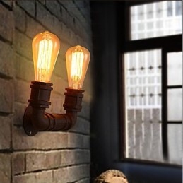 Creatieve dubbele creatieve staafbuis wandlamp licht