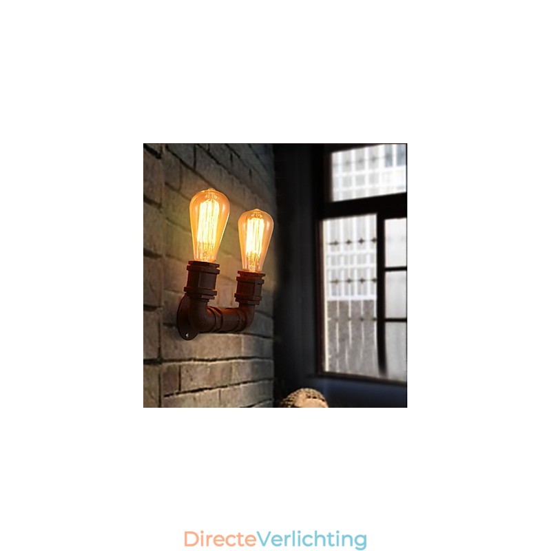 Creatieve dubbele creatieve staafbuis wandlamp licht