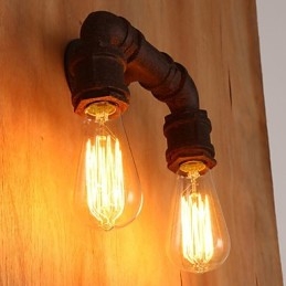 Creatieve dubbele creatieve staafbuis wandlamp licht