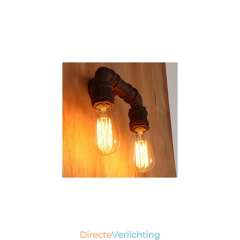Creatieve dubbele creatieve staafbuis wandlamp licht