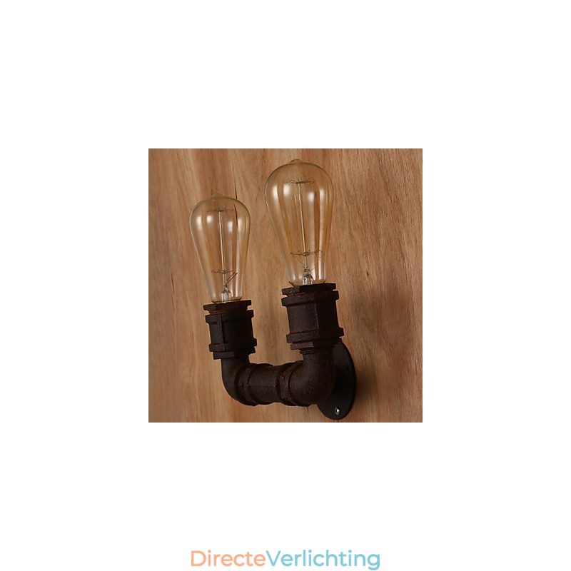 Creatieve dubbele creatieve staafbuis wandlamp licht