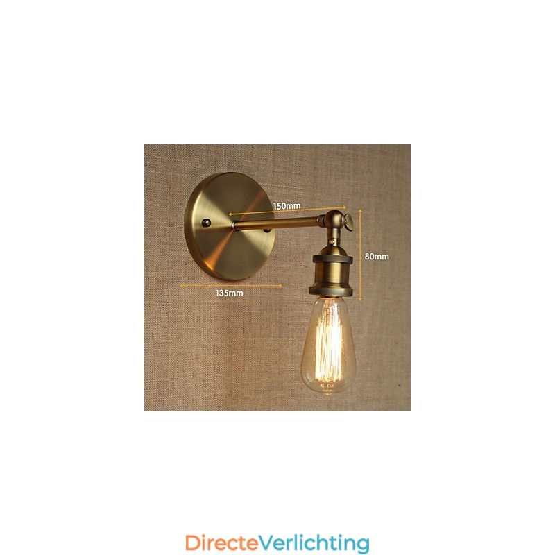 Amerikaanse bar café restaurant nachtkastje minimalistische gangpad bronzen smeedijzeren wandlamp