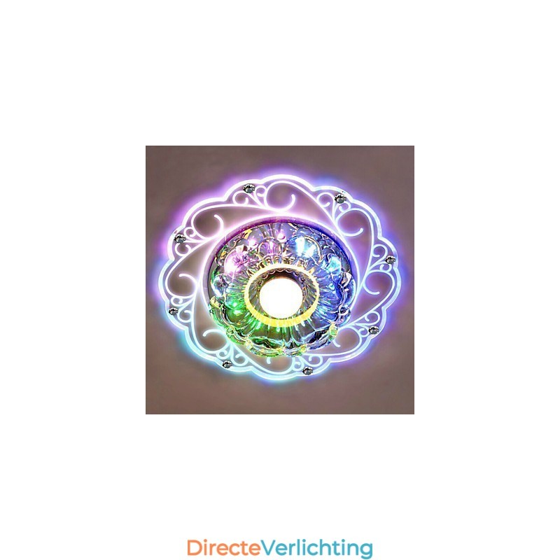 Kristallen plafondlamp Spotlight SMD 3W Creatieve lamp Buislamp Kleurrijke kleur Koepellamp