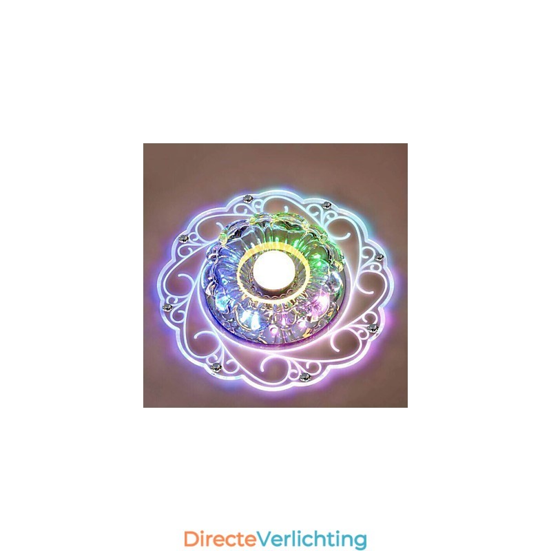 Kristallen plafondlamp Spotlight SMD 3W Creatieve lamp Buislamp Kleurrijke kleur Koepellamp