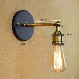 Amerikaanse bar café restaurant nachtkastje minimalistische gang ijzeren wandlamp