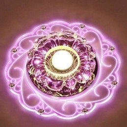 Kristallen plafondlamp Spotlight SMD 3W Creatieve lamp Buislamp Kleurrijke kleur Koepellamp