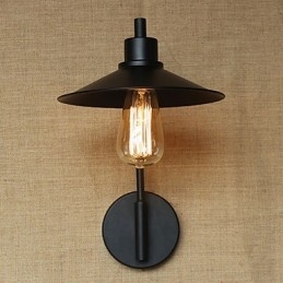 Retro decoratieve smeedijzeren wandlamp