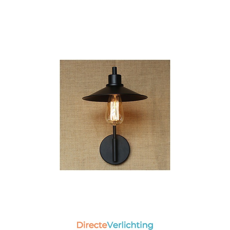 Retro decoratieve smeedijzeren wandlamp