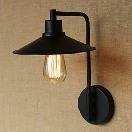 Retro decoratieve smeedijzeren wandlamp