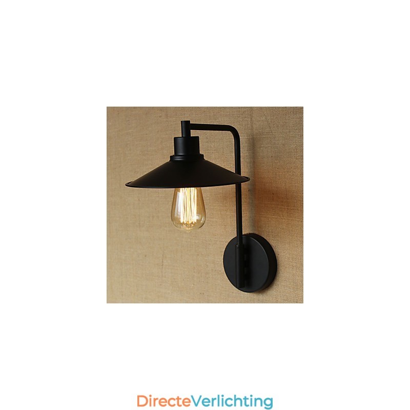 Retro decoratieve smeedijzeren wandlamp