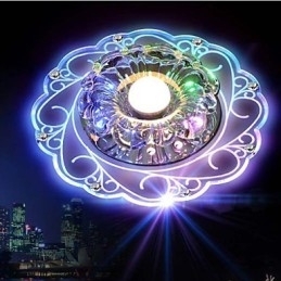 Kristallen plafondlamp Spotlight SMD 3W Creatieve lamp Buislamp Kleurrijke kleur Koepellamp