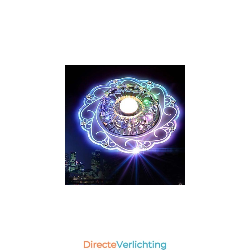 Kristallen plafondlamp Spotlight SMD 3W Creatieve lamp Buislamp Kleurrijke kleur Koepellamp