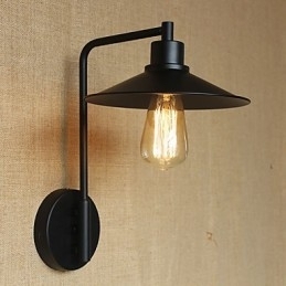 Retro decoratieve smeedijzeren wandlamp