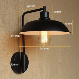 Klassieke eenvoudige decoratie voor thuis, ijzeren wandlamp