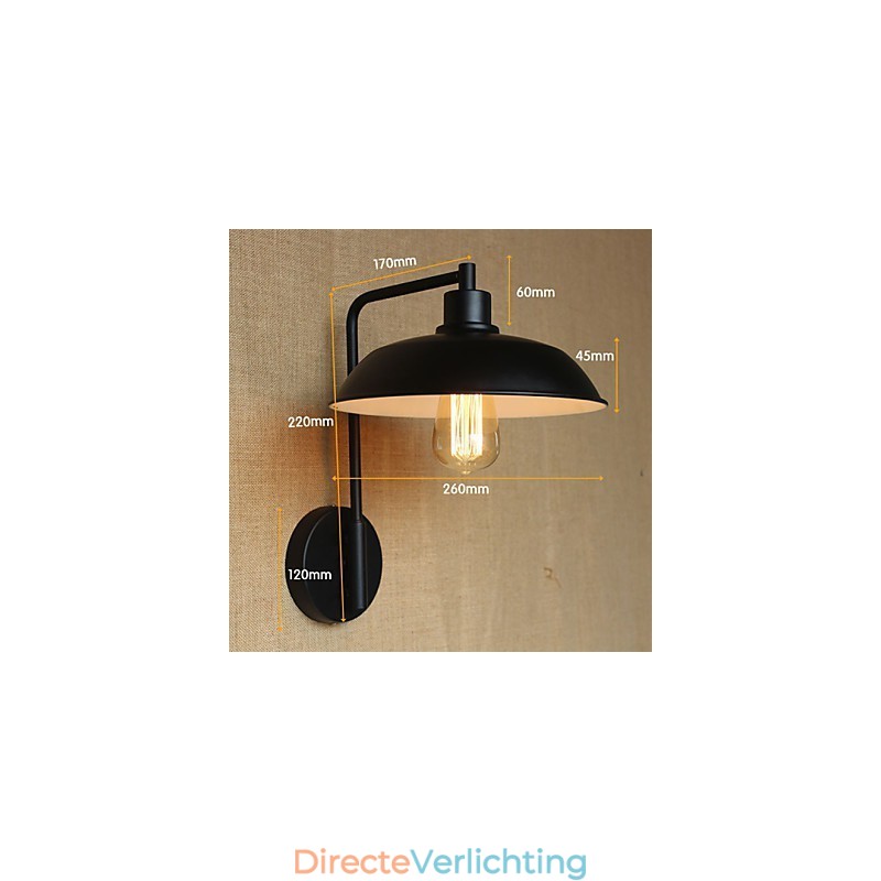 Klassieke eenvoudige decoratie voor thuis, ijzeren wandlamp