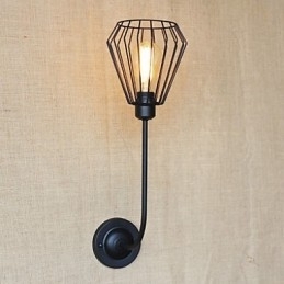 Amerikaanse Country Creative Iron Elbow Antieke Enkele Hoofdlamp Nachtkastje