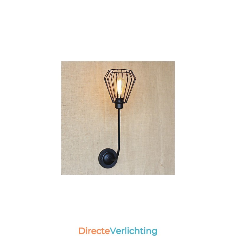 Amerikaanse Country Creative Iron Elbow Antieke Enkele Hoofdlamp Nachtkastje
