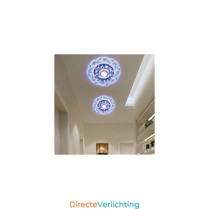 Kristallen plafondlamp Spotlight SMD 3W Creatieve lamp Buislamp Kleurrijke kleur Koepellamp