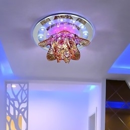 Circulair Kristal Idee Plafondlamp Buislicht Om Koepellamplicht Te Absorberen