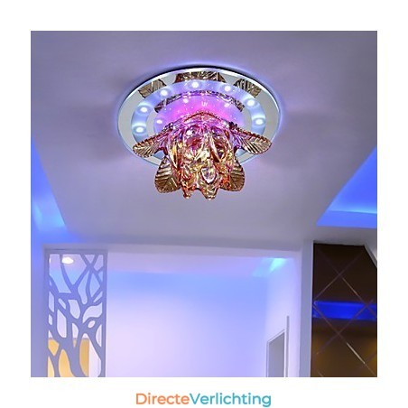 Circulair Kristal Idee Plafondlamp Buislicht Om Koepellamplicht Te Absorberen Circulair Kristal Idee Plafondlamp Buislicht Om Koepellamplicht Te Absorberen