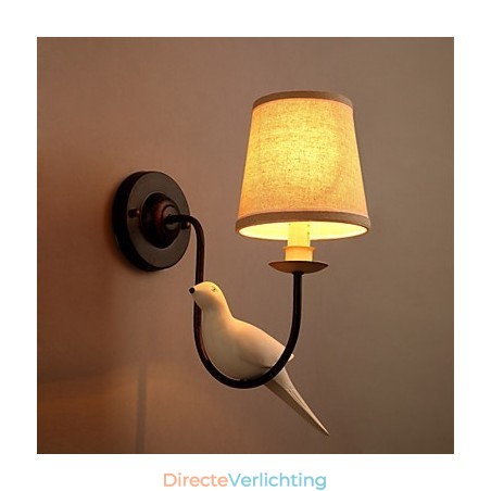 Noord-Amerikaanse vogels Europese creatieve stoffen kunst wandlamp verlichting Noord-Amerikaanse vogels Europese creatieve stoffen kunst wandlamp verlichting