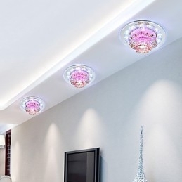 Circulair Kristal Idee Plafondlamp Buislicht Om Koepellamplicht Te Absorberen