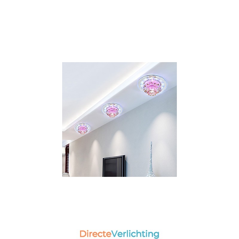 Circulair Kristal Idee Plafondlamp Buislicht Om Koepellamplicht Te Absorberen