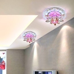 Circulair Kristal Idee Plafondlamp Buislicht Om Koepellamplicht Te Absorberen