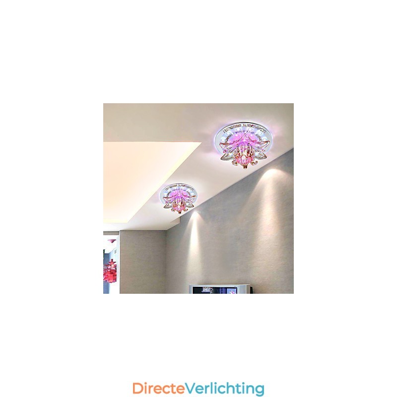 Circulair Kristal Idee Plafondlamp Buislicht Om Koepellamplicht Te Absorberen
