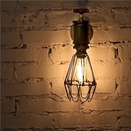Vintage Industriële Waterpijp Wandlampen Loft Edison Licht voor Bar Restaurant Wandarmaturen Verlichting