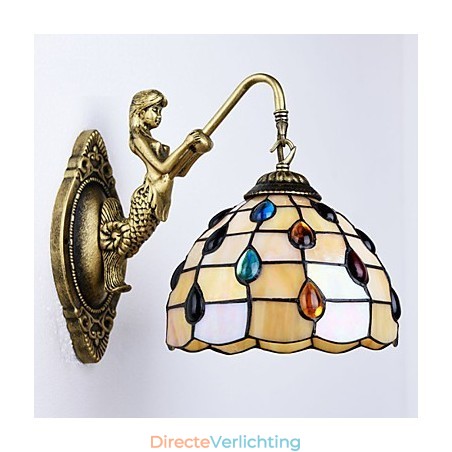 European Mediterranean Contracted Rural Creative Wrought Iron Wall Lamp Glass Lights European Mediterranean Contracted Rural Creative Wrought Iron Wall Lamp Glass Lights