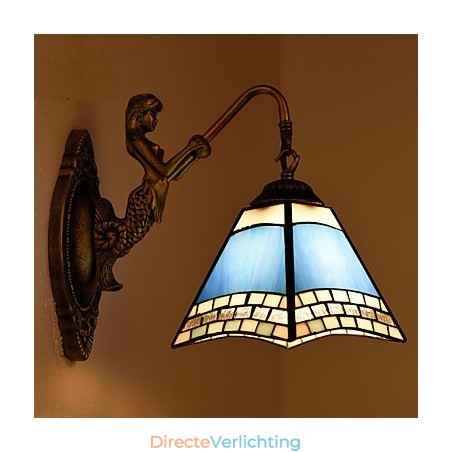 Europees Mediterrane Gecontracteerde Landelijke Creatieve Smeedijzeren Wandlamp Glazen Verlichting Europees Mediterrane Gecontracteerde Landelijke Creatieve Smeedijzeren Wandlamp Glazen Verlichting