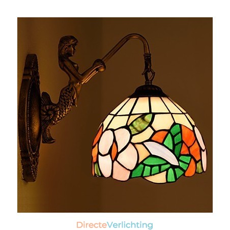 Europees gecontracteerd landelijk creatief smeedijzeren wandlamp glazen lampen Europees gecontracteerd landelijk creatief smeedijzeren wandlamp glazen lampen