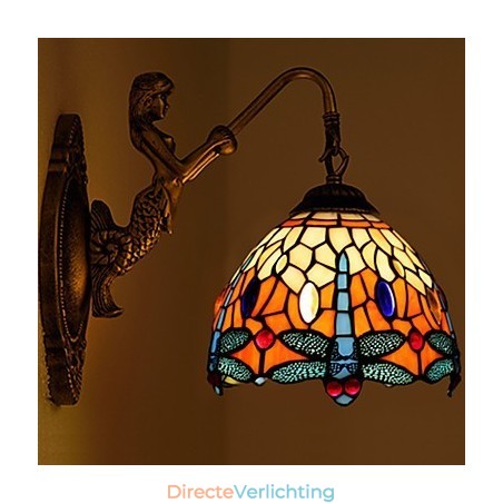 Europees gecontracteerd landelijk creatief smeedijzeren wandlamp glazen lampen Europees gecontracteerd landelijk creatief smeedijzeren wandlamp glazen lampen