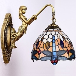 Europees gecontracteerd landelijk creatief smeedijzeren wandlamp glazen lampen