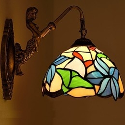 Europees gecontracteerd landelijk creatief smeedijzeren wandlamp glazen lampen