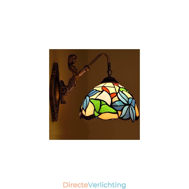 Europees gecontracteerd landelijk creatief smeedijzeren wandlamp glazen lampen